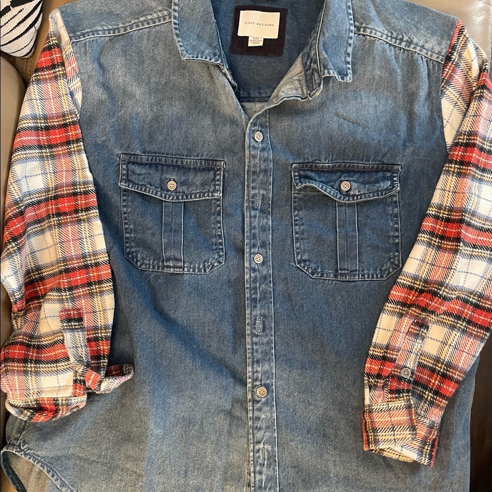 American Eagle button up denim